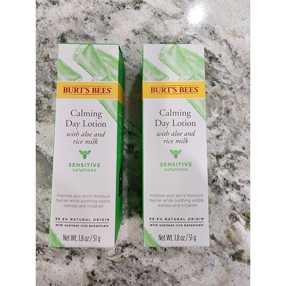 Burt's Bees Daily Face Moisturizer Cream for Sensitive Skin, 1.8 oz- 2 pack